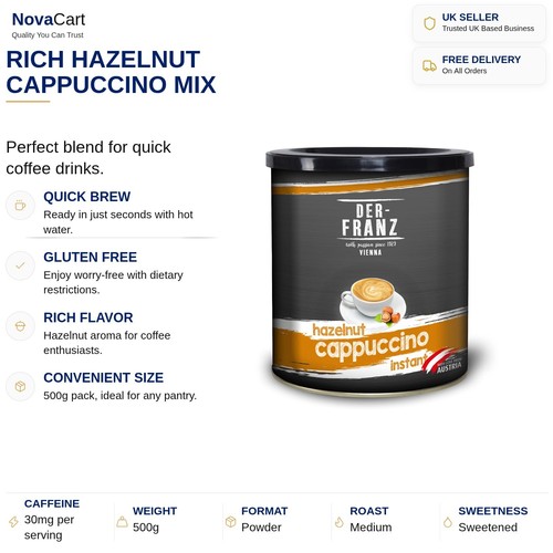 Instant cappuccino powder - instant,
